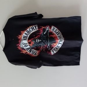 Sons Of Anarchy T Shirt, Fear The Reaper Graphic Black Men's L